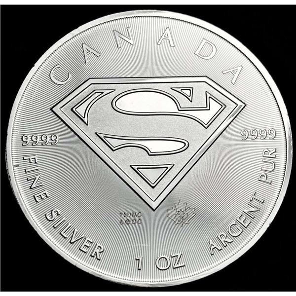 2016 Canada $5 Superman 1 ozt .9999 Silver