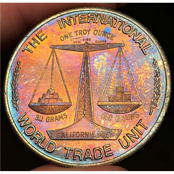 1867 The Highland Light The International World Trade Unit 1 ozt .999 Silver