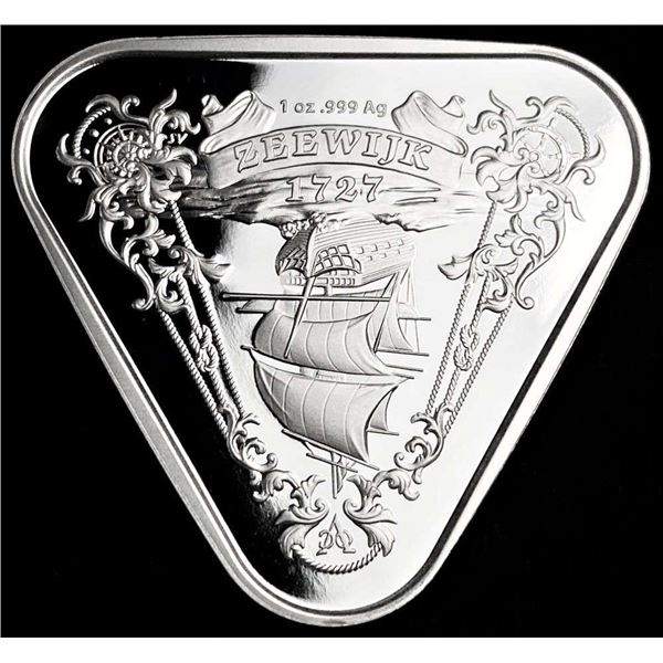 2021 Australia Shipwreck "Zeewijk" Proof 1 ozt .999 Silver Dollar