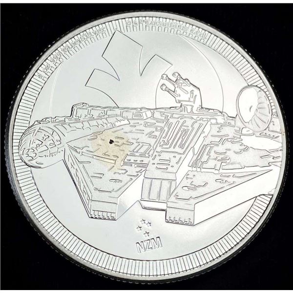 2021 NIUE $2 Star Wars Millennium Falcon 1 ozt .999 Silver