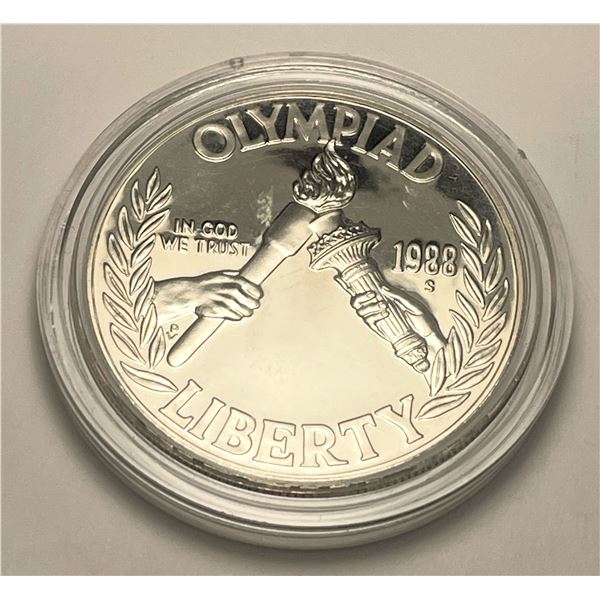 1988-S U.S. Proof Olympic Silver Commemorative Dollar
