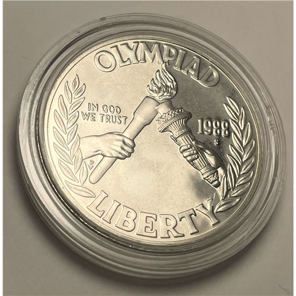 1988-S U.S. Proof Olympic Silver Commemorative Dollar
