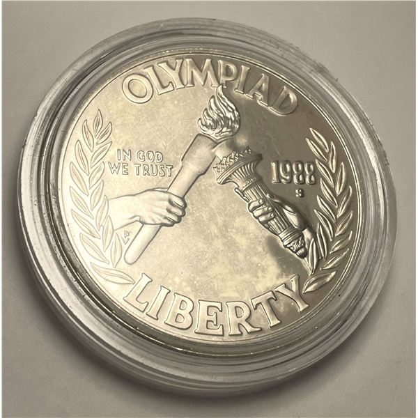 1988-S U.S. Proof Olympic Silver Commemorative Dollar
