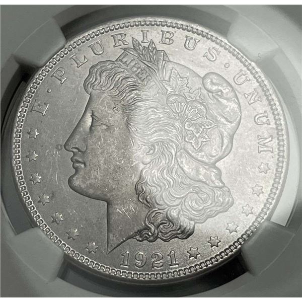 1921 Morgan Silver Dollar NGC MS63