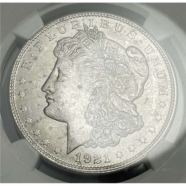 1921 Morgan Silver Dollar NGC MS63
