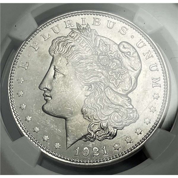 1921 Morgan Silver Dollar NGC MS63