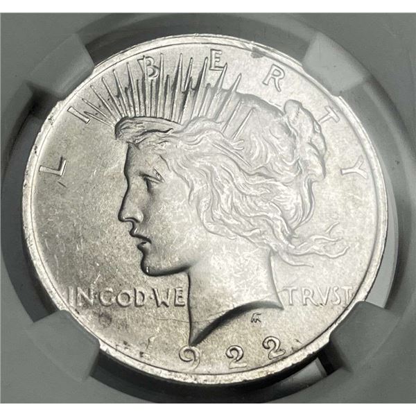 1922 Peace Silver Dollar NGC MS64