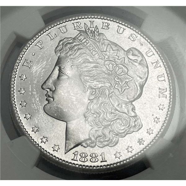 1881-S Morgan Silver Dollar NGC MS63