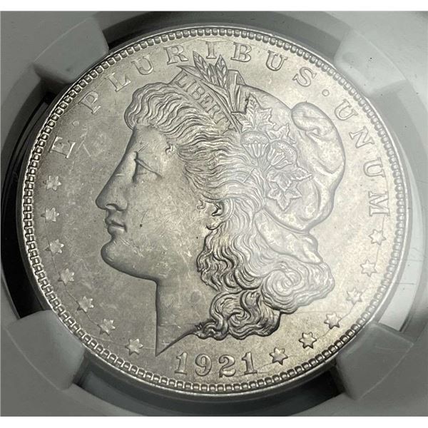 1921 Morgan Silver Dollar NGC MS63
