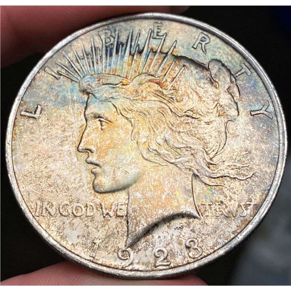 Great Color 1923 Peace Silver Dollar MS65+