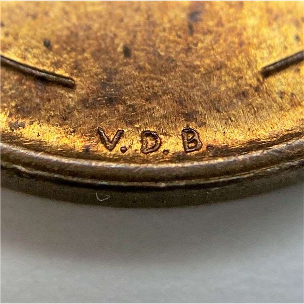 1909 V.D.B. Lincoln Cent MS66+ RD/RB