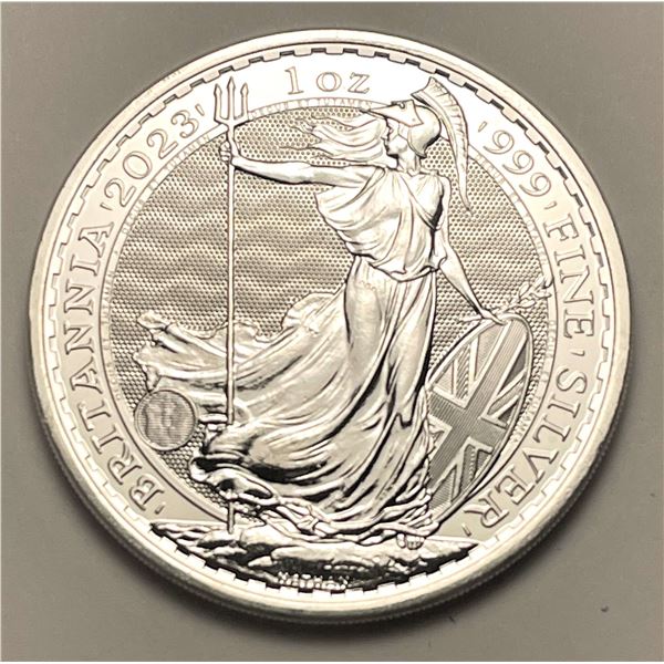 2023 Great Britain King Charles III Britannia 1 ozt .999 Silver