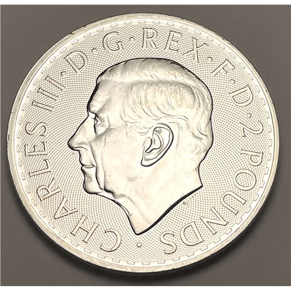 2023 Great Britain King Charles III Britannia 1 ozt .999 Silver