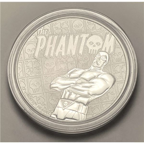 2022 Tuvalu "The Phantom" 1 ozt .9999 Silver Dollar