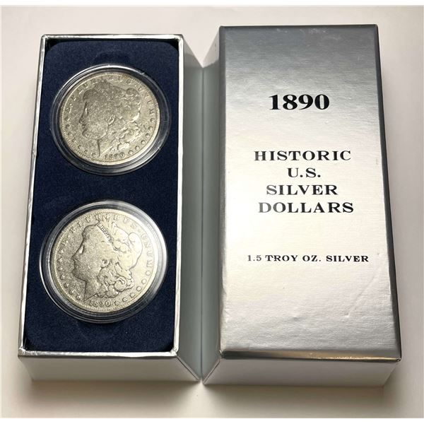 1890-O Morgan Silver Dollar Set (2-coins)