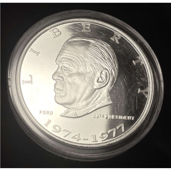 Danbury Gerald R. Ford Proof 1 ozt .999 Silver