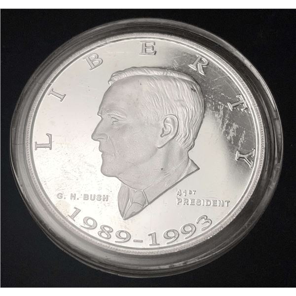 Danbury George W. Bush Proof 1 ozt .999 Silver