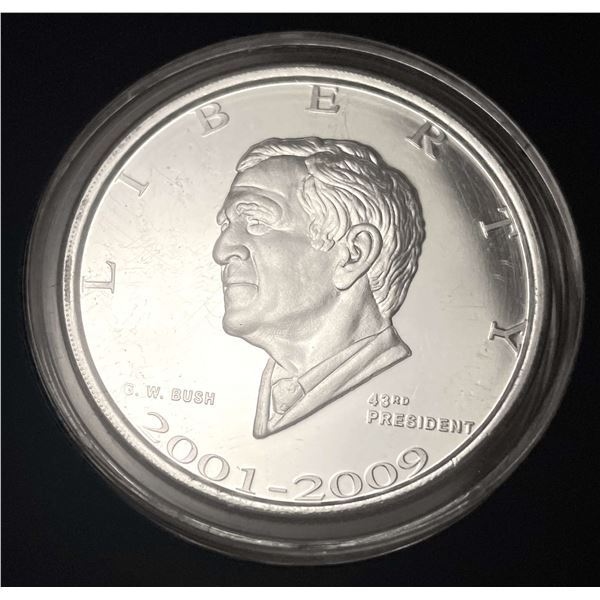 Danbury George W. Bush Proof 1 ozt .999 Silver