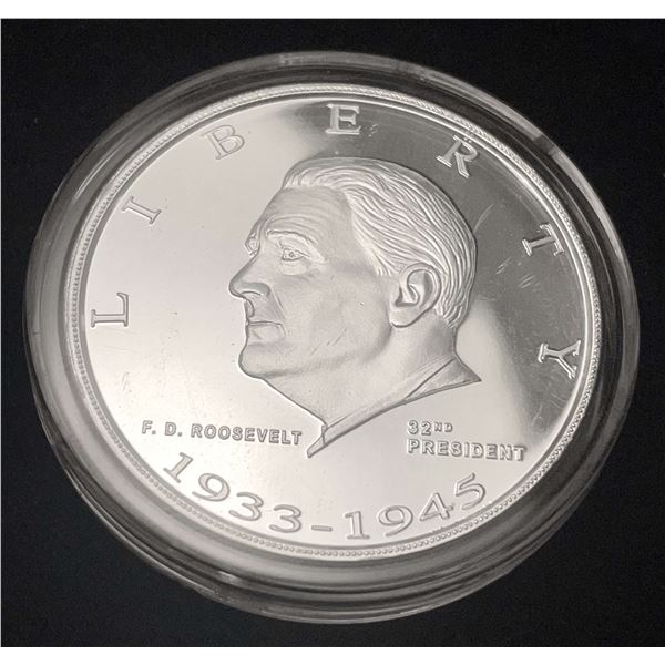 Danbury Franklin D. Roosevelt Proof 1 ozt .999 Silver