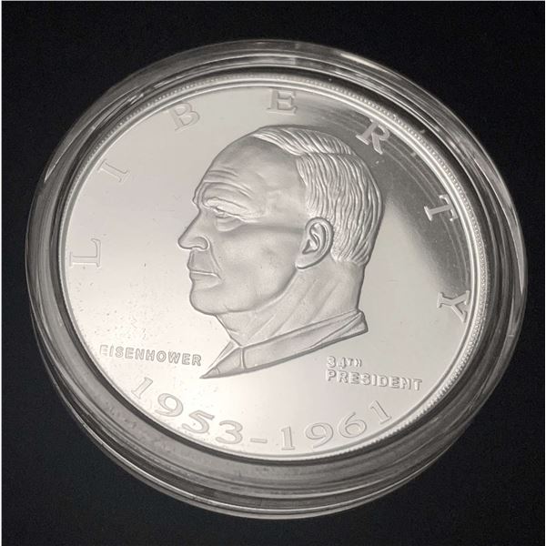 Danbury Eisenhower Proof 1 ozt .999 Silver