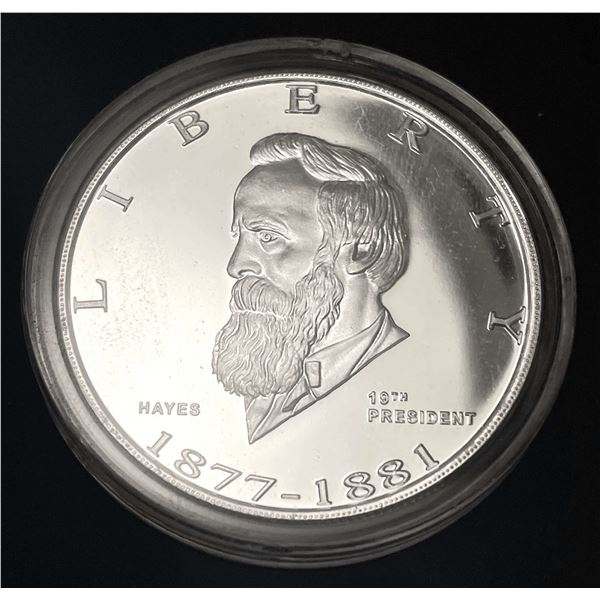 Danbury Rutherford B. Hayes Proof 1 ozt .999 Silver