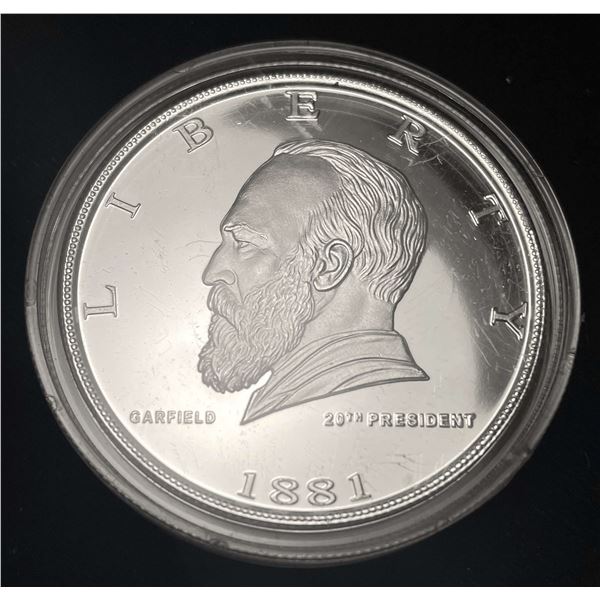 Danbury James Garfield Proof 1 ozt .999 Silver
