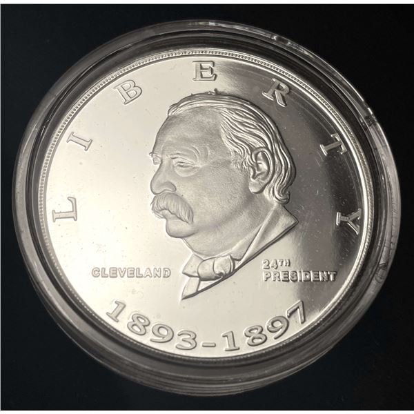 Danbury Grover Cleveland Proof 1 ozt .999 Silver
