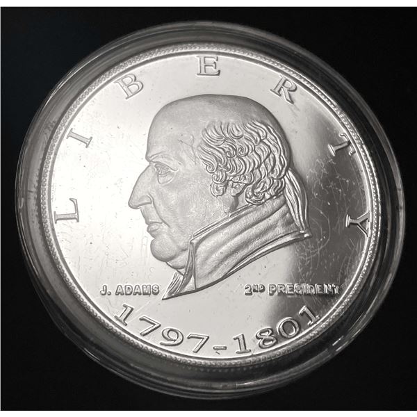 Danbury John Adams Proof 1 ozt .999 Silver