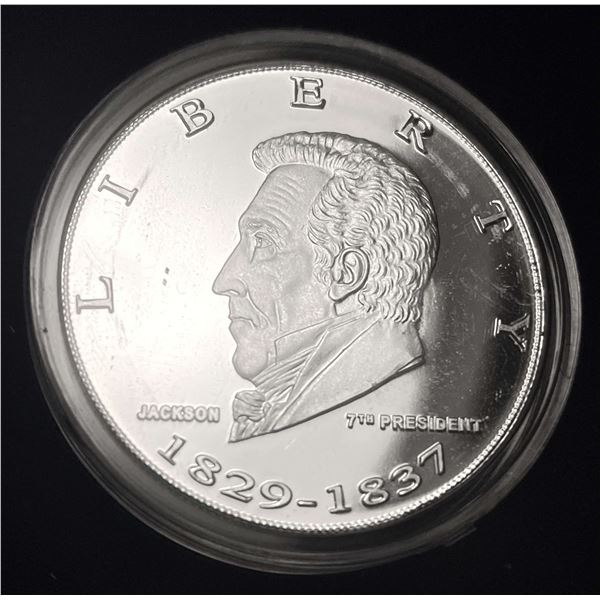 Danbury Andrew Jackson Proof 1 ozt .999 Silver
