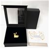 Image 1 : 2023 Mongolia Year Of The Rabbit "Sweet Gilded Rabbit" 1 ozt .999 Silver Ultra High Relief