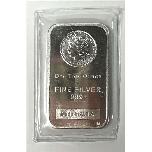 Highland Mint Morgan Design 1 ozt .999 Silver Bar