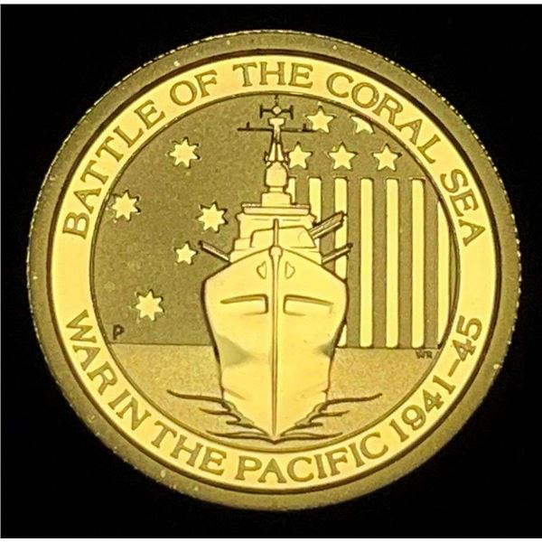 2015 Australia Battle of the Coral Sea .9999 Gold 1/10 ozt