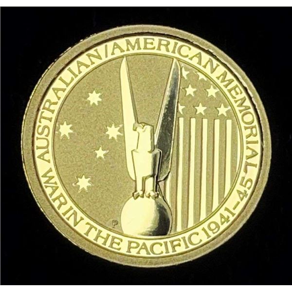 2013 Australian / American Memorial War In The Pacific .9999 Gold 1/10 ozt
