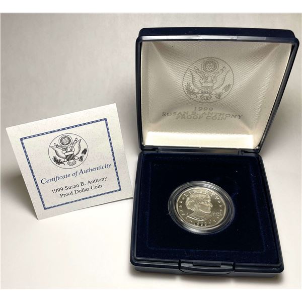 1999 U.S. Mint Susan B. Anthony Proof Dollar