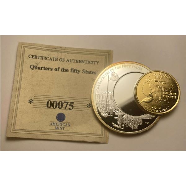 2002-P The Quarters of The Fifty States (Louisiana) 1 ozt