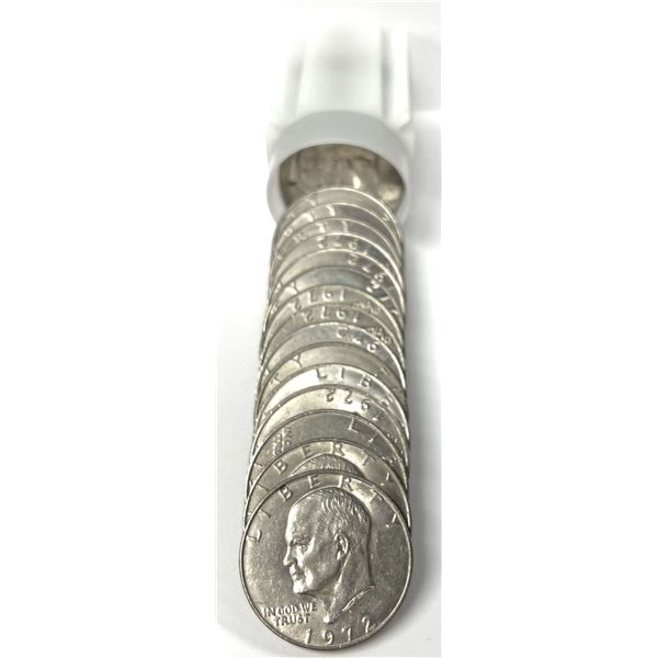 Roll (20-coins) 1972 Eisenhower Dollar