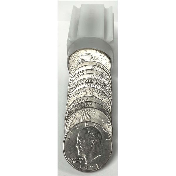 Roll (20-coins) 1972 Eisenhower Dollar