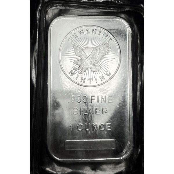 Sunshine Minting Eagle 1 ozt .999 Silver Bar