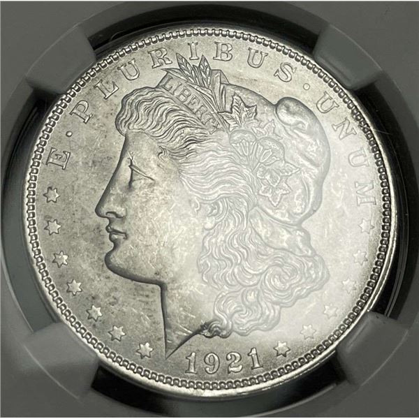 1921 Morgan Silver Dollar NGC MS63