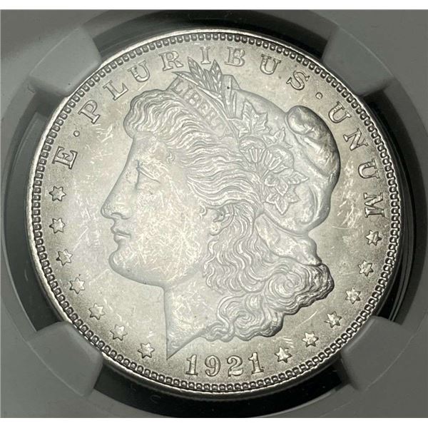 1921 Morgan Silver Dollar NGC MS63