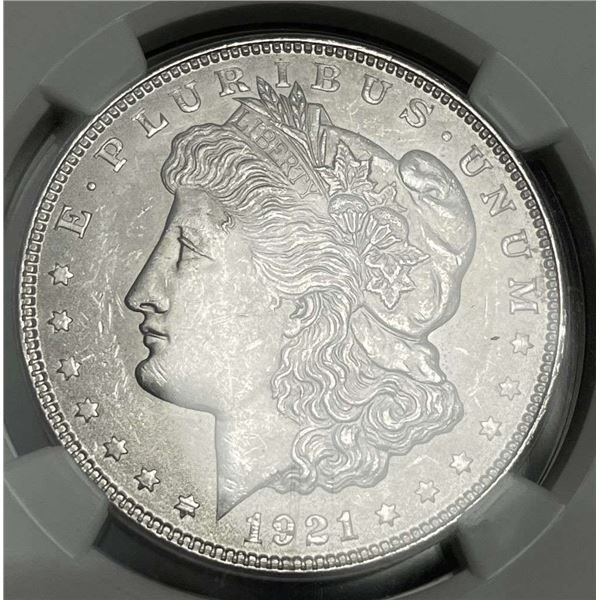 1921 Morgan Silver Dollar NGC MS63