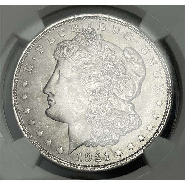 1921 Morgan Silver Dollar NGC MS63