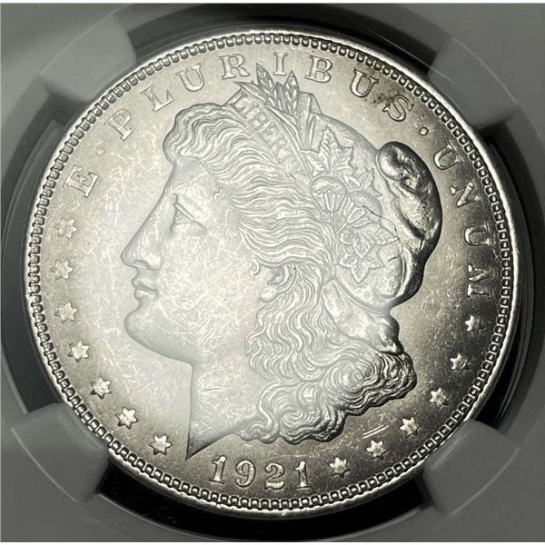 1921 Morgan Silver Dollar NGC MS63