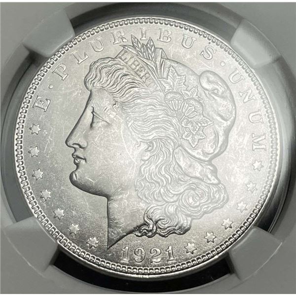 1921 Morgan Silver Dollar NGC MS63