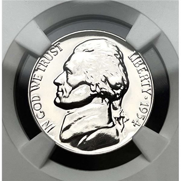 1954 Jefferson 5c NGC PF68