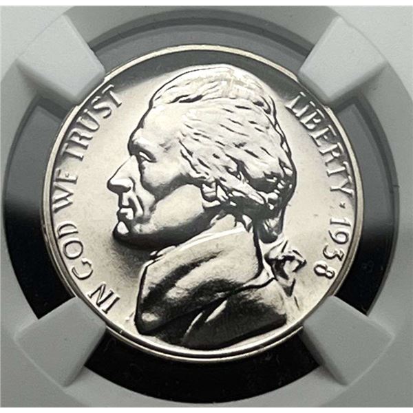 1938 Jefferson 5c NGC PF67
