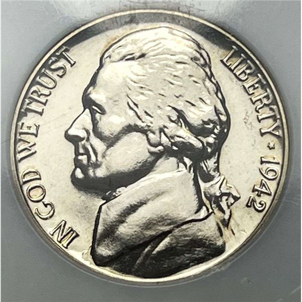 1942 Jefferson 5c NGC PF65