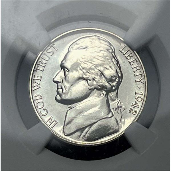 1942-P Jefferson Silver Nickel NGC PF67