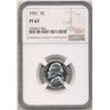 Image 3 : 1951 Jefferson 5c NGC PF67