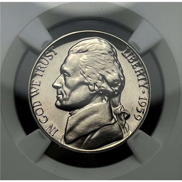 1959 Jefferson 5c NGC PF69